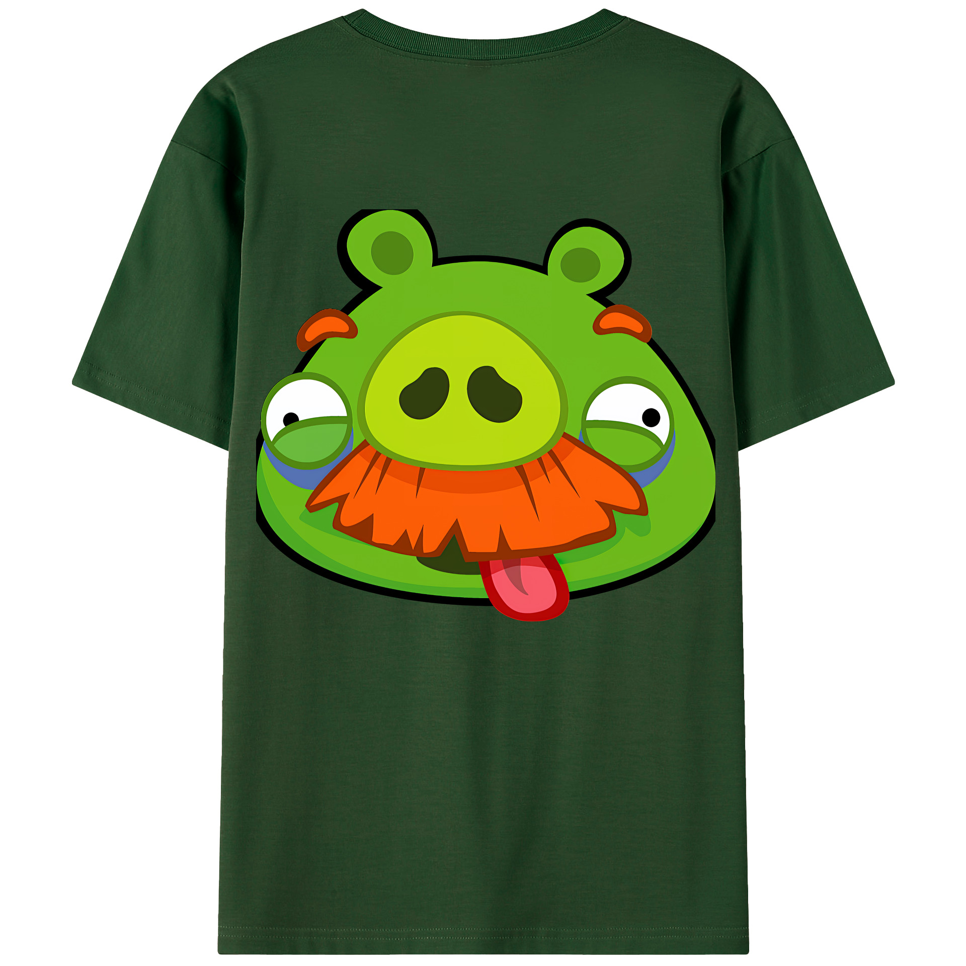 （画像用） Angry Birds アングリーバード 綿100％半袖Tシャツ（背面プリント）